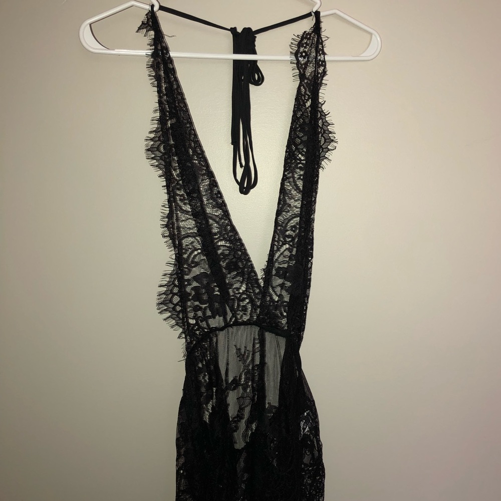 black lingerie